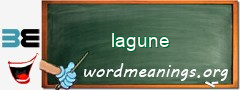 WordMeaning blackboard for lagune